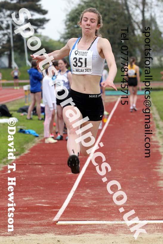 Long jump, 2021 North East Grand Prix No. 3, Monkton, Wednesday, june 2nd. Photo: David T. Hewitson/Sports for All Pics